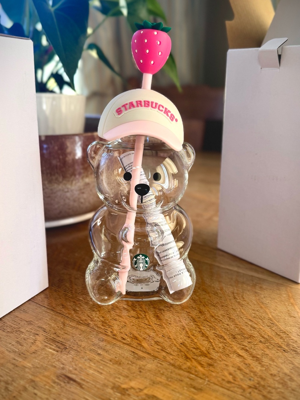 Starbucks bearista glass cup